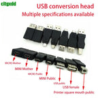 Cltgxdd USB 2.0 Adapter Mini 5P to A Male Female Micro to USB Android Data Side T Port Converter Selector Connector