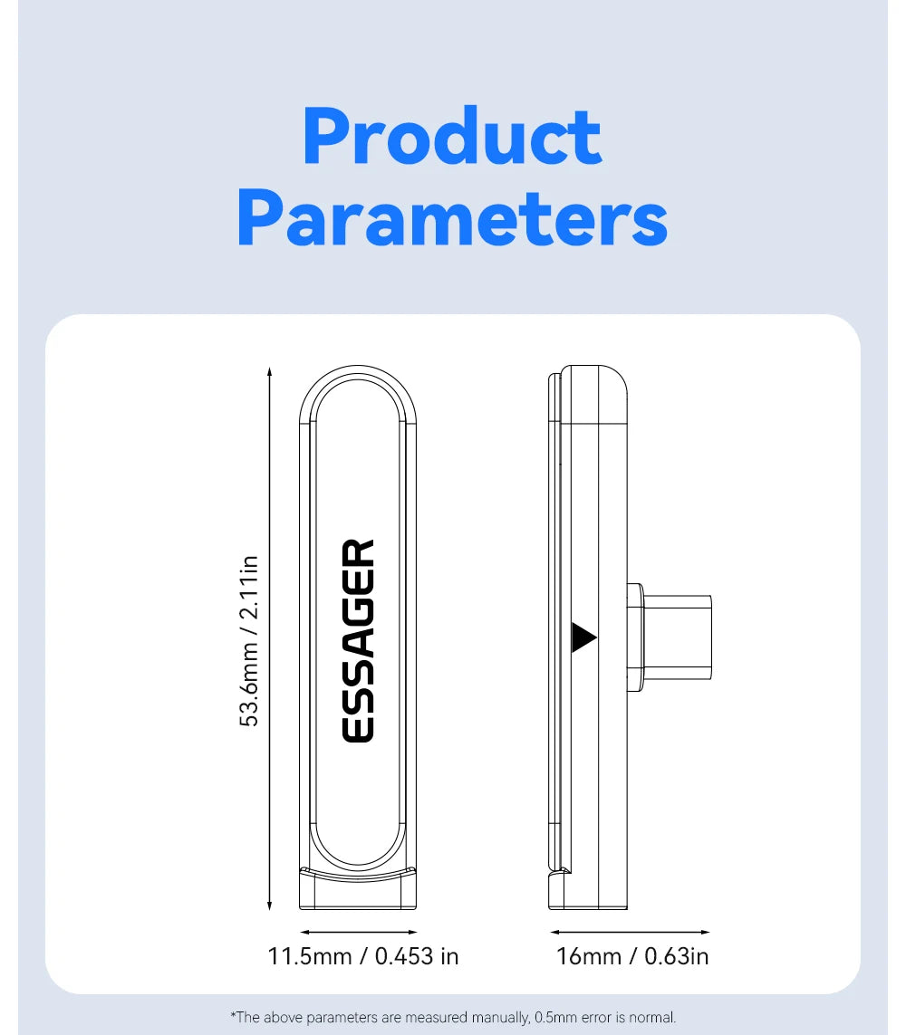 Essager Dual Type C Foldable Elbow Bracket 240W Charging Adapter 2-in-1 Converter for iphone 17 16 15 Huawei Xiaomi Samsung Oppo