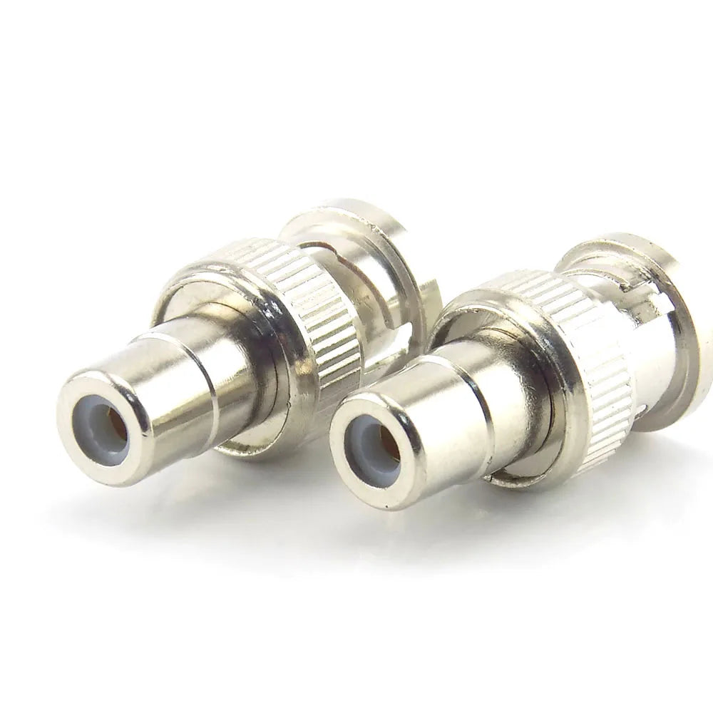 2pcs/5pcs/10pcs BNC Male To RCA Female Surveillance Plug To Lotus Female Adapter For Security System Video CCTV Camera