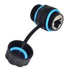 M20 RJ45 Zinc Alloy Connector Ethernet Network Straight-through Waterproof IP68 Header Panel Outdoor Broadband Network Cable