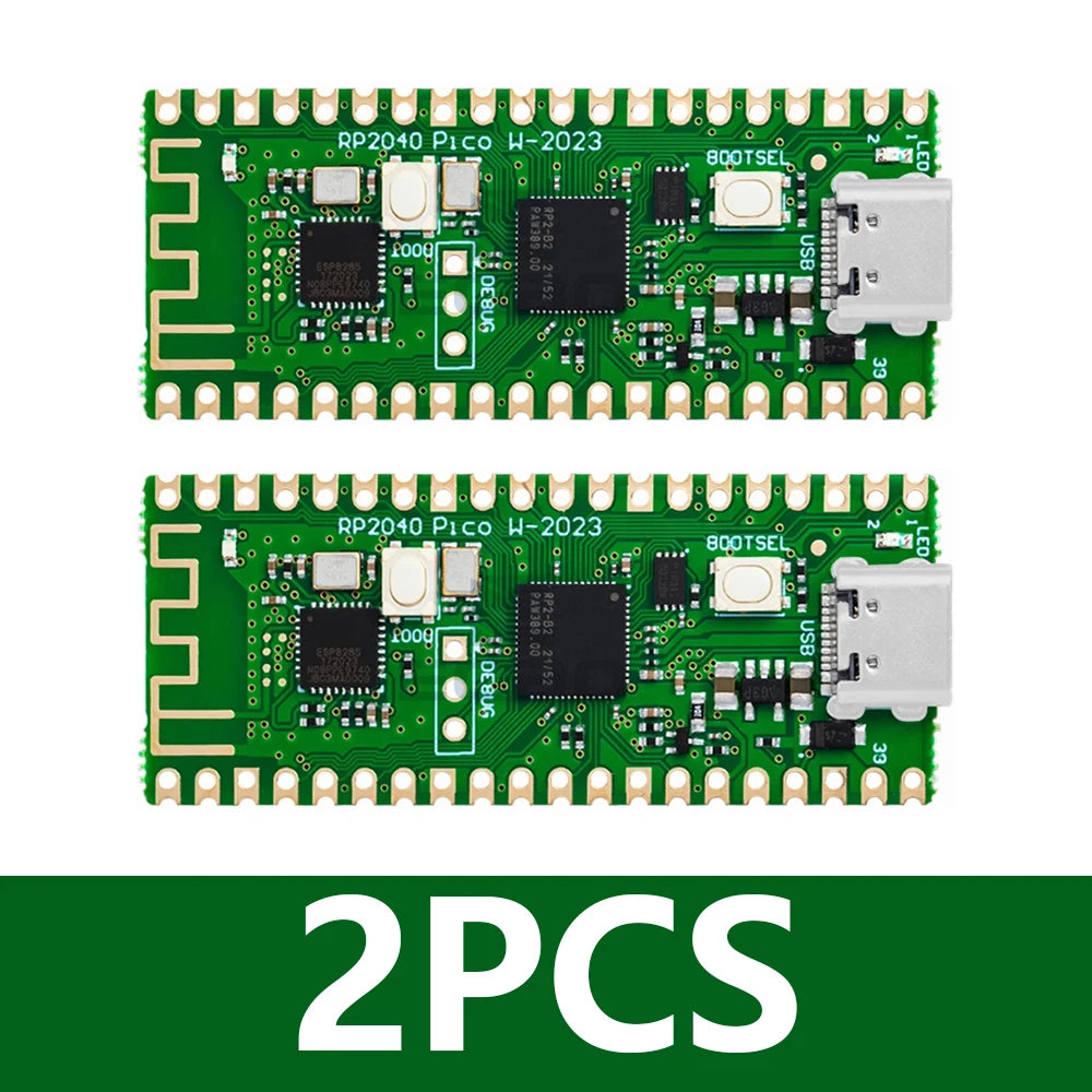 1~4PCS RP2040 Raspberry Pi Pico W Board with 2.4G WiFi Dual-Core 264KB ARM Microcomputers High-Performance Cortex-M0 Processor