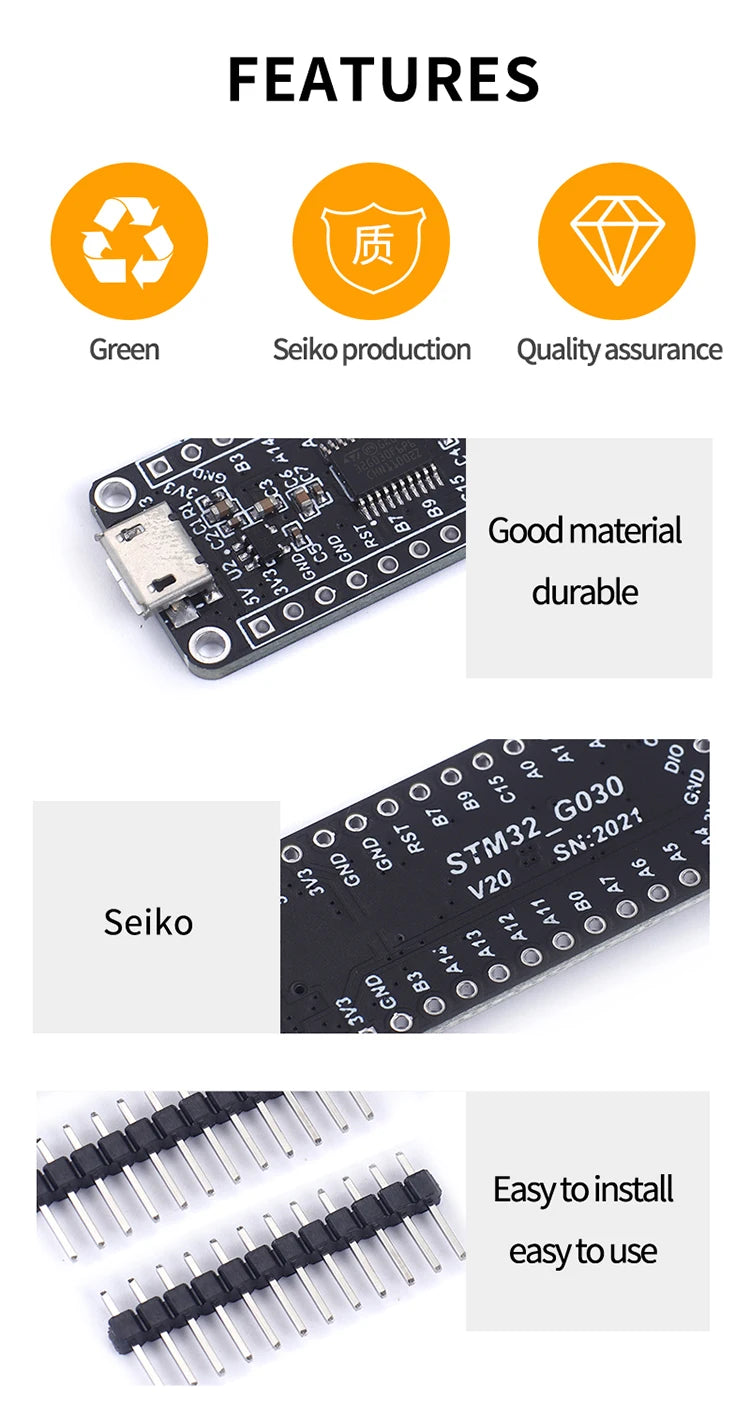 STM32G030F6P6 Mini Development System Board Module STM32G030 STM32 Microcontroller Core Learning Board