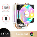 CPU Air Cooler X79 X99 3Pin PWM 4Pin Quiet Processor Cooling Fan For Intel LGA 1151 1155 1200 1700 2011 AMD AM3 AM4 PC Radiator