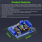 4Pack L293D Stepper Motor， DC Motor Drive Shield Stepper Motor Drive Shield Expansion Board Compatible with Arduino