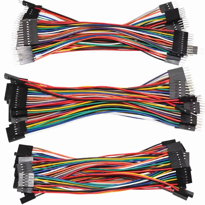 10PCS 2.54MM Pitch Dupont Line Female / Male 2P 3 4 5 6 7 8 9 10 Pin Dupont Cable Connector Jumper Cable Wire 10cm/20cm/30cm
