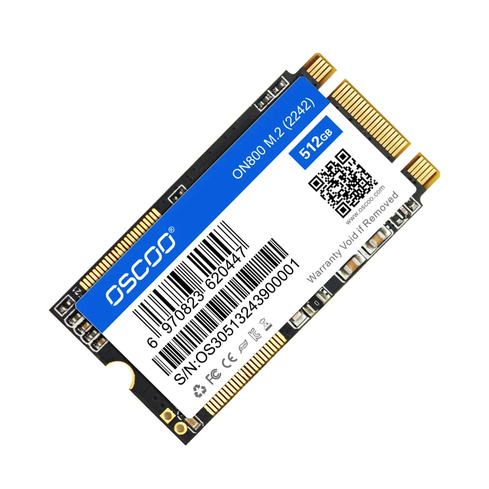 OSCOO 512GB Internal M.2 2242 SSD 6Gbp/s SATA3.0 M.2 2242mm Hard Drive SSD 3D Nand Flash Original Solid State Drive For Notebook
