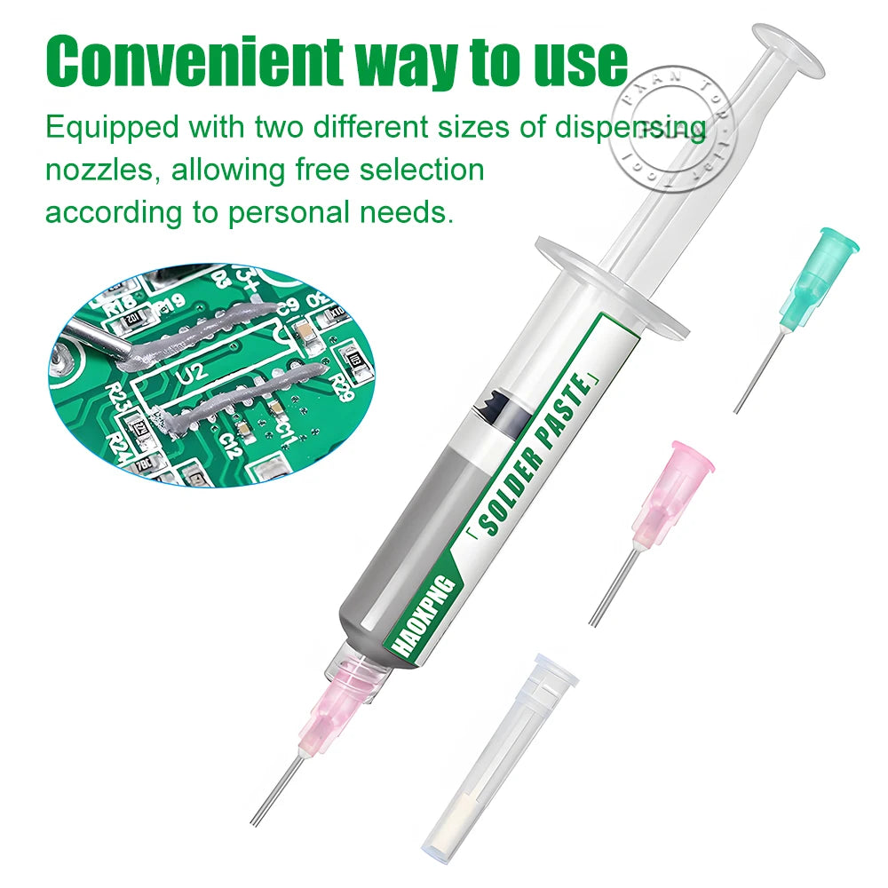 151 ° C/303.8 ° F New Solder Paste, No Need for Cleaning, Solder Repair and Maintenance, Lead-Free Solder Paste Flux, 10g/35g/55