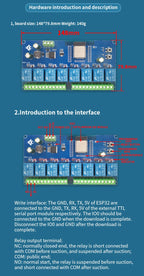 ESP8266 / ESP32 WIFI 8 Channel Relay Development Board ESP-12F / ESP32 DC5V/7-28V