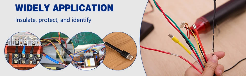 127-1160 Heat-shrink Tubing Thermoresistant Tube Heat Shrink Wrapping Kit Electrical Connection Wire Cable Insulation Sleeving