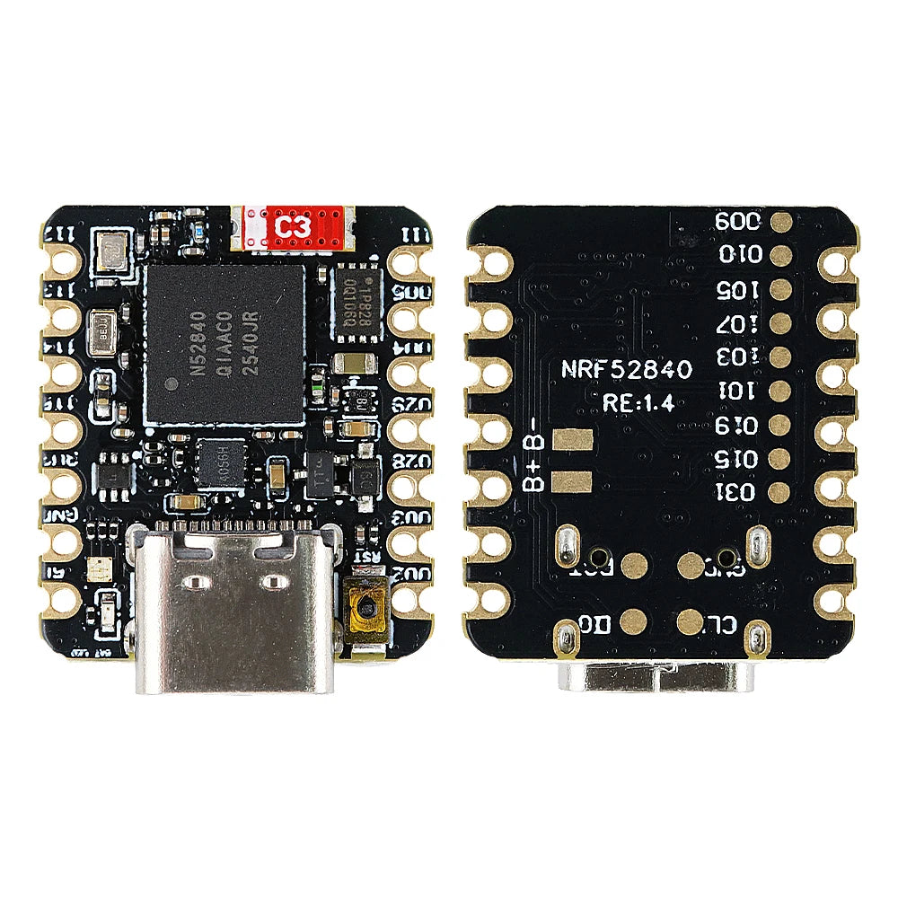 MINI NRF52840 Development Board BT5.0 Bluetooth Module MCU Main Control Board 18*21MM QSPIFlash TYPE-C