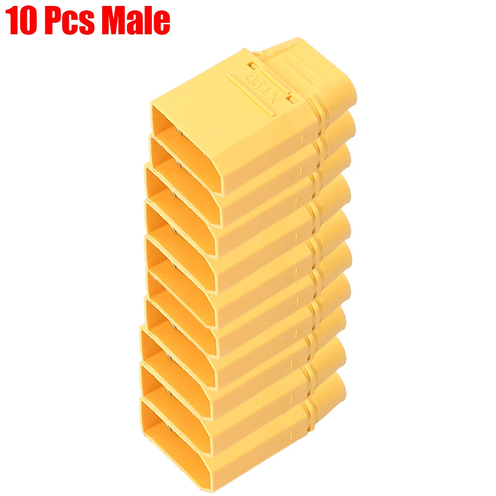 1/10sets XT90 Male and Female Bullet Connector Plug for RC Lipo Battery Motor Banana Male Female Adapter Home Charge Lead Plugs