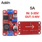1/2/5PCS XL6019 5A DC-DC Step Up Power Module Boost Volt Converter 3.3V-35V To 5V 6V 9V 12V 24V