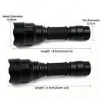 Zoom C8s Red Light 10w 810nm 850nm 940nm 980nm 1064nm Infrared LED Flashlight night Vision IR Therapy Torch for Hunting/Medical