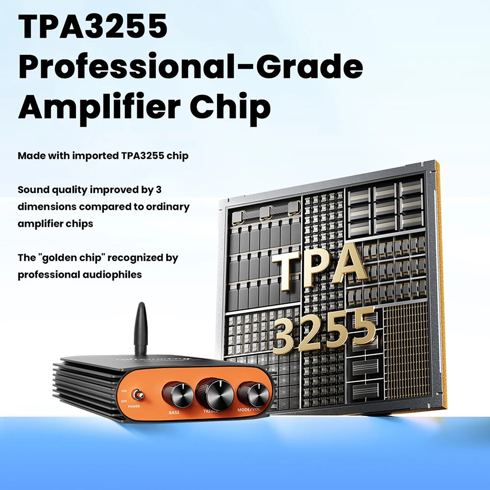 DC 24-36V YS-KL5 BT 5.3 Dual Channel HiFi Digital Amplifier 300W+300W Dual Channel Amplifier Board TPA3255 Chip