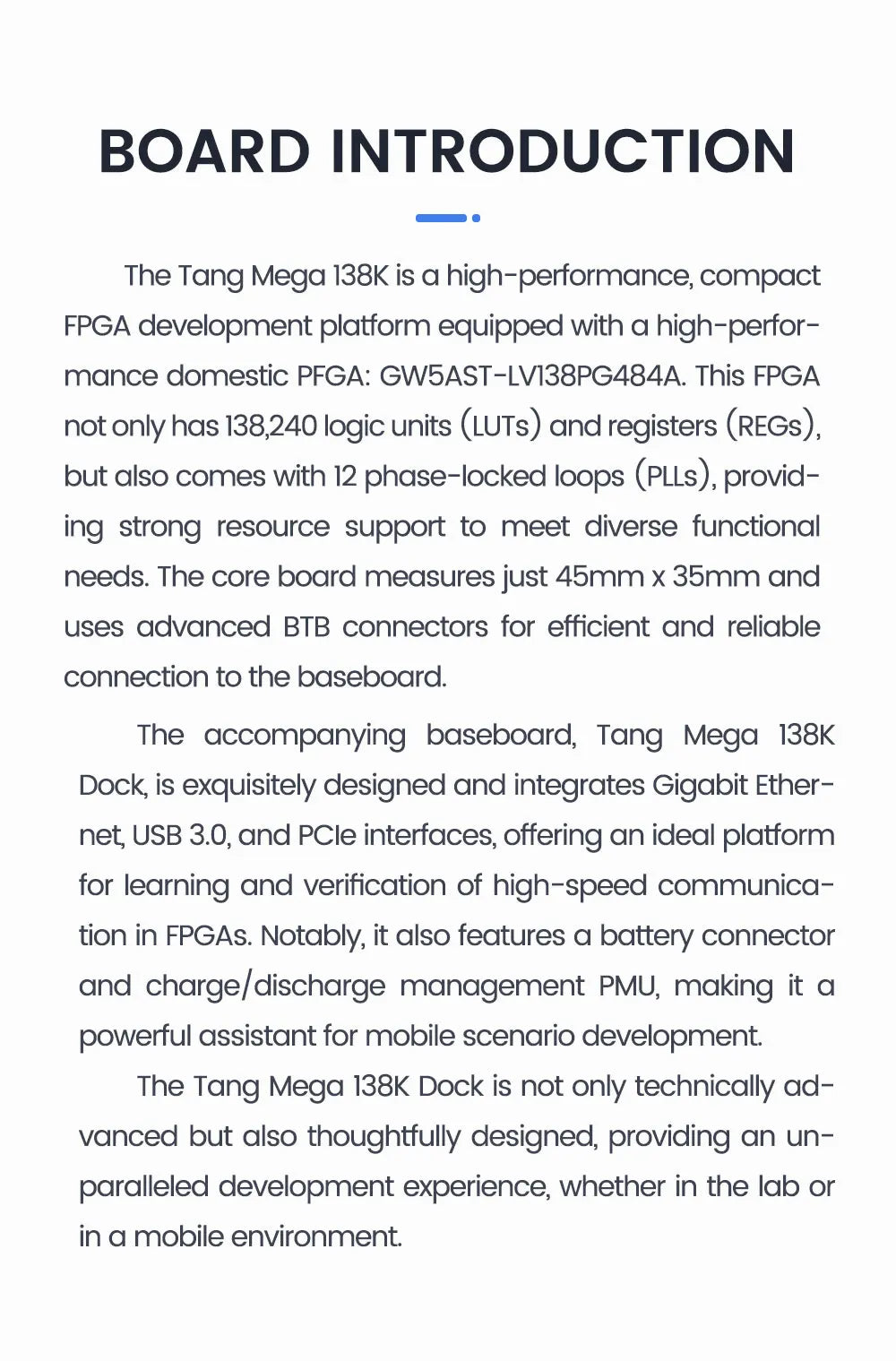 Sipeed Tang Mega 138K 60K Dock GOWIN GW5AST RISCV FPGA Development Board
