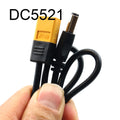 Ultra-soft 45cm TS101/T12 XT60 Bullet Connector to Male DC5525/DC5521 Power Cable for Fly FPV Multirotor Field Repairs Apply