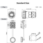 CNLINKO M20 PBT Plastic IP68 Waterproof RJ45 Cable Signal Connector YM20 CAT6 Panel Mount Socket Plug Network Ethernet Interface