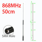 GIZONT LoRa 868MHz 915MHz Antenna SMA Long-range Communication Flexible Soft Whip Antenna For LoRaWan And Meshtastic 50CM 12DBi