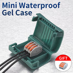 JINH IP68 Mini Gel Wire Connector Junction Box Waterproof 2 3 5 Ports Outdoor Easy Universal Wiring Rainproof Terminal Blocks