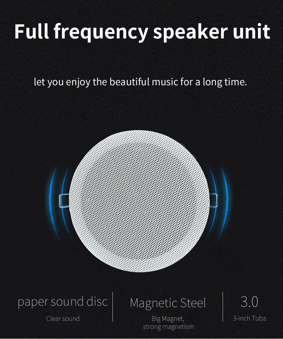 3 Inch 10W Wall Ceiling Speakers 8 ohm Impedance Full Range Stereo Sound Embedded Passive Speakers Home Background Music System