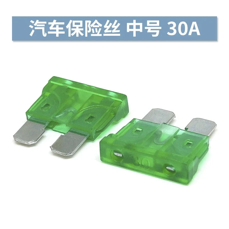 100-10 Pcs,miniature M2 Small Medium Car Fuses Automotive Blade Type Fuse 1a 2a 3a 5a 7.5a 10a 15a 20a 25a 30a 35a 40a 50a