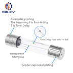 5*20mm 6*30mm Fast Blow Glass Tube Fuses 5x20mm 6x30mm 250V 0.5A 1A 2A 3A 4A 5A 6A 8A 10A 15A 20A 25A 30A AMP Slow Blow Fuse