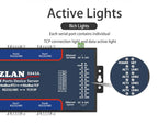 ZLAN5843A 8 port RS232 RS485 to Ethernet TCP/IP Modbus industrial multiple Ethernet serial server