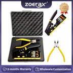 ZoeRax Rj45 Pass Through Crimp Tool Kit, Cat6 Cat6A Cat5 Cat5e Ethernet Crimping Tool Kit with a 8P/6P Ethernet Crimper