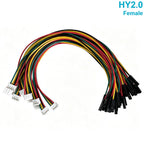10Pcs HY2.0 to Dubang Line Electronic Wire-2P/3P/4P/5P/6 Pin To 2.54mm Dubang Male/Female Wire Connector Color Cable