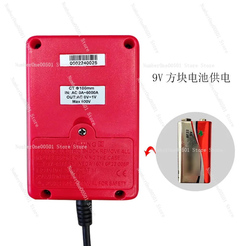 Split Flexible Rogowski Coil with Integrator 7.5mm Diameter High Frequency Current Probe