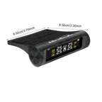 Temperature Warning Fuel Save Tire Pressure Monitoring System Solar TPMS With 4 External Sensors Car Tyre Pressure Monitor
