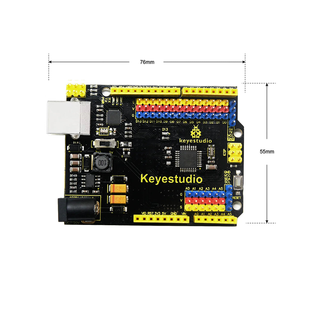 Keyestudio WIFI UNOR3 Development Board ATMEGA16U2/ ATMEGA328P/CP2102 +USB Cable With  Gift Box Compatible With Arduino Uno R3