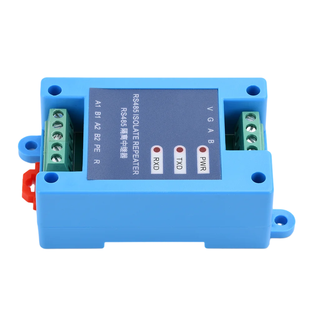 DC 12-36V RS485 Isolation Repeater Hub 2-port Communication Isolation Module Signal Amplifier Supports Din35mm Guide Rails