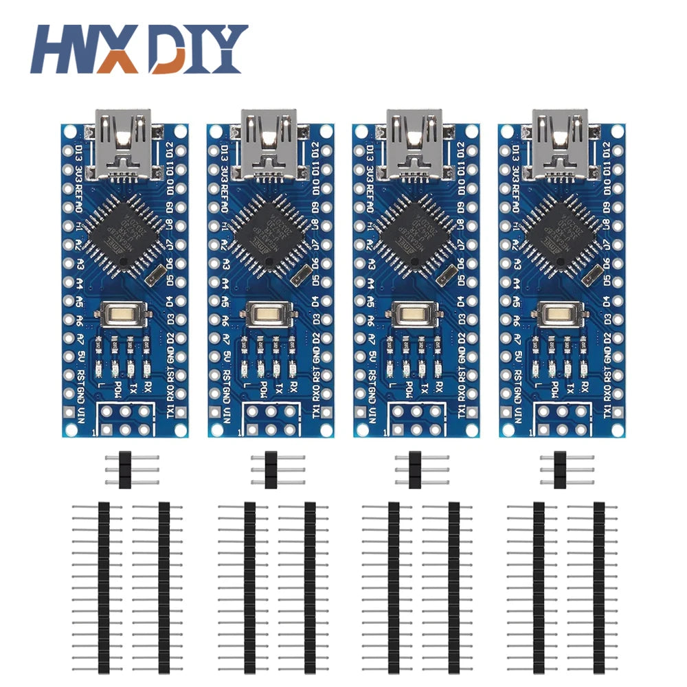 4PCS Mini / Type-C / Micro USB Nano 3.0 Atmega328P Controller Compatible Board for arduino CH340 USB driver 16Mhz ATMEGA328P