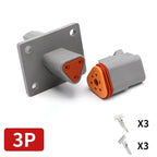 5/10/100set Deutsch Waterproof Connector With Fixed Flange Plug DT04-2P-L012 DT04-4P-L012 DT04-6P-L012 DT04-8P DT04-12P-L012