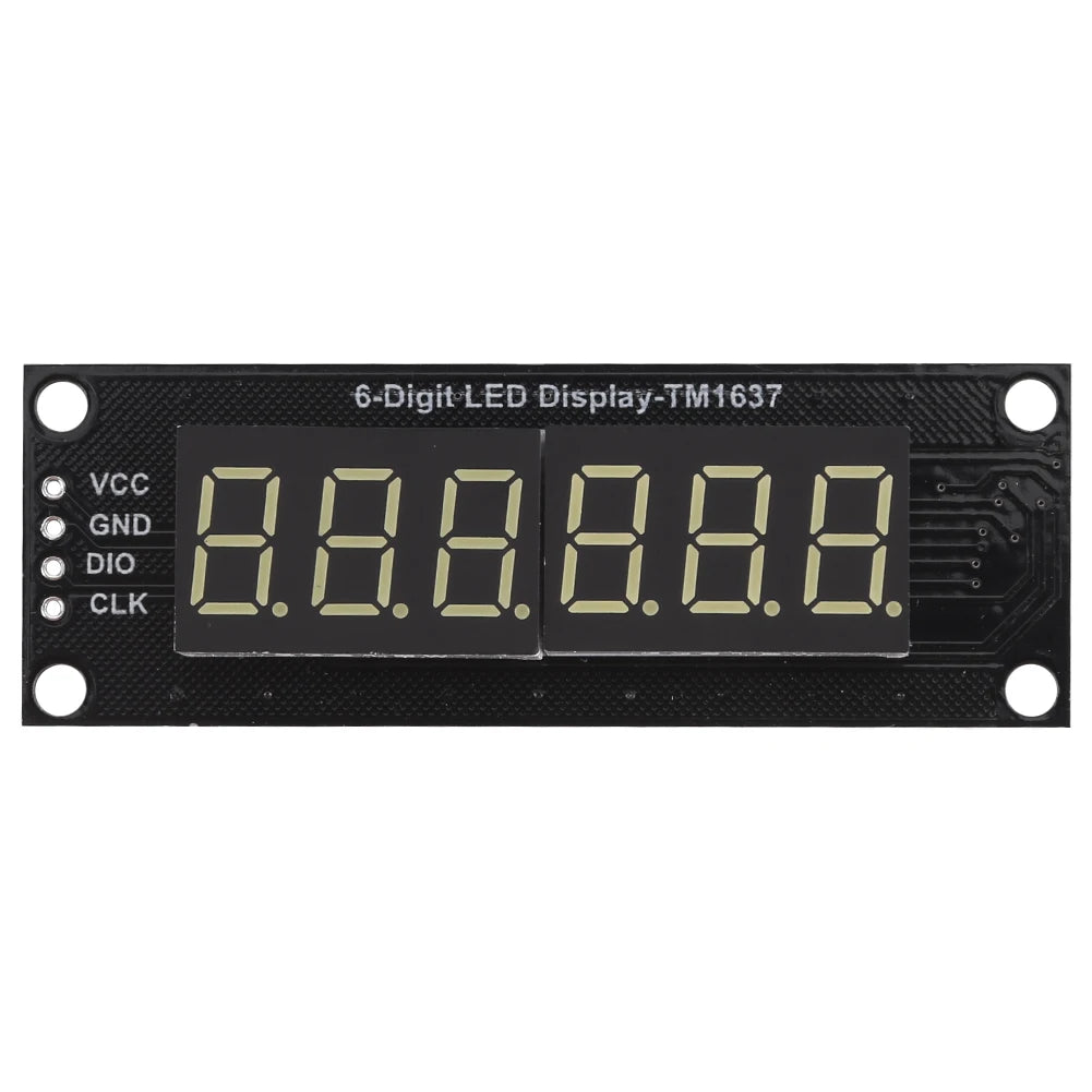 0.36 Inch Digital LED Indicator Tube TM1637 LED Digital Tube Display Control Module 6-Digit 7-Segment 5V