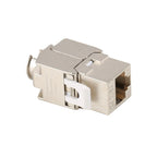 Hoolnx CAT8 CAT7 CAT6A CAT6 Tool less RJ45 Keystone Jack, Metal Zinc Alloy Self-locking Tool Free STP Shielded Module Coupler