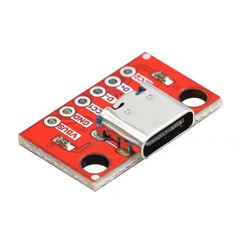 5PCS TYPE-C USB to Pin DIP Female B-Type Adapter Plate Soldered Female TYPEC Send Pin