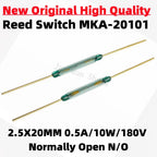 1/10/50PCS Original MKA20101 Reed Switch MKA-20101 Normally Open 2.5*20MM 0.5A 10W 180V Magnetic Control Switch Contact Sensor