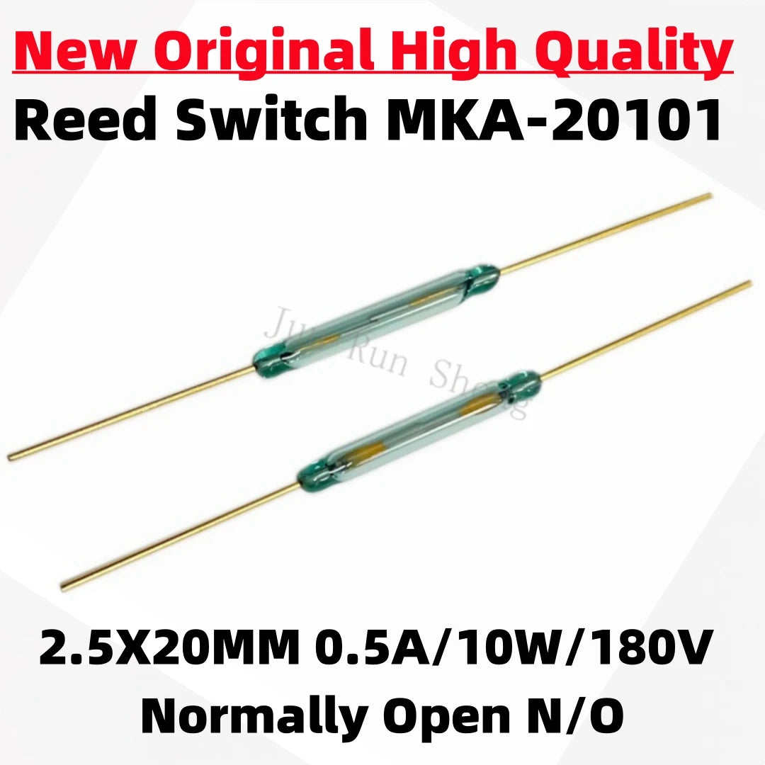 1/10/50PCS Original MKA20101 Reed Switch MKA-20101 Normally Open 2.5*20MM 0.5A 10W 180V Magnetic Control Switch Contact Sensor