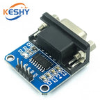 MAX3232 RS232 to TTL Serial Port Converter Module Female DB9 Connector MAX232 Flashing Board