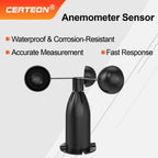 Ultrasonic Wind Sensor Anemometer Module 0‑2V 5V 10V 4‑20mA RS485 NPN PNP Multi‑Output Industrial Weather Station Sensor