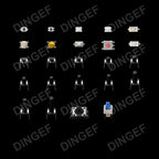 460PCS 24 Values Tactile Push Button Switch SMD Micro Momentary Tact Switch Assortment Kit for Car Remote Control with Box
