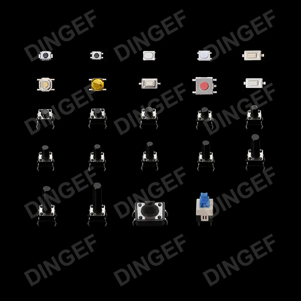 460PCS 24 Values Tactile Push Button Switch SMD Micro Momentary Tact Switch Assortment Kit for Car Remote Control with Box