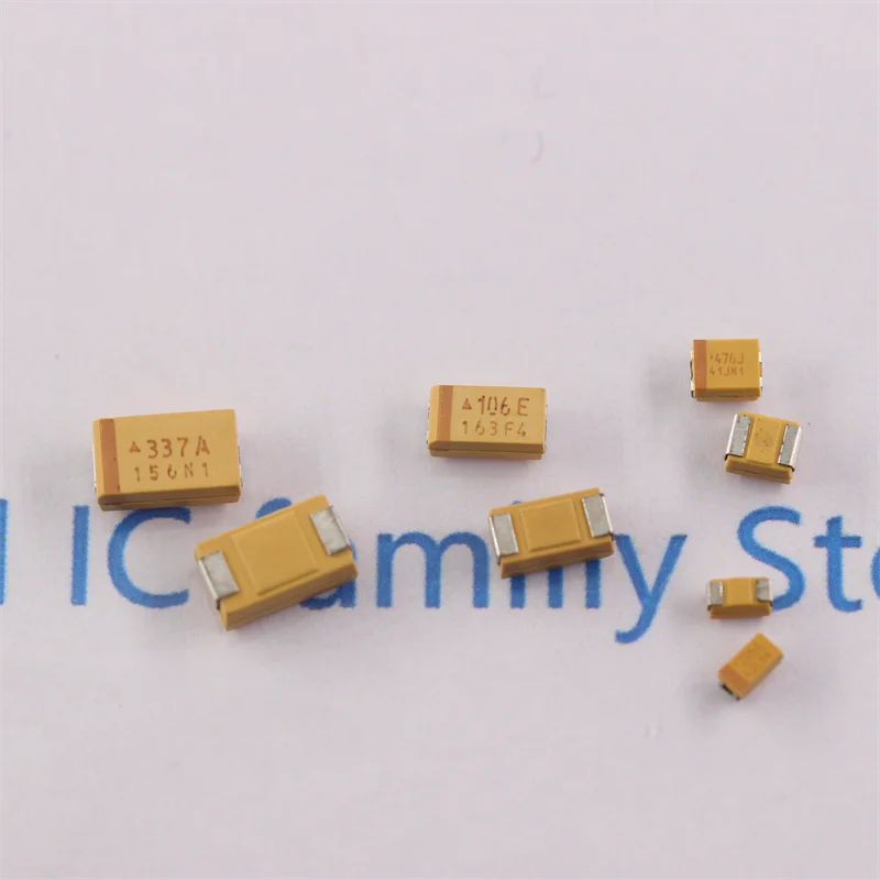 10pcs A B C D Type SMD Tantalum Capacitor 476 106 6.3V 10V 16V 25V 35V 0.33/0.47/2.2/3.3/10/22/33/47/100/150/220/330/470 UF SMD