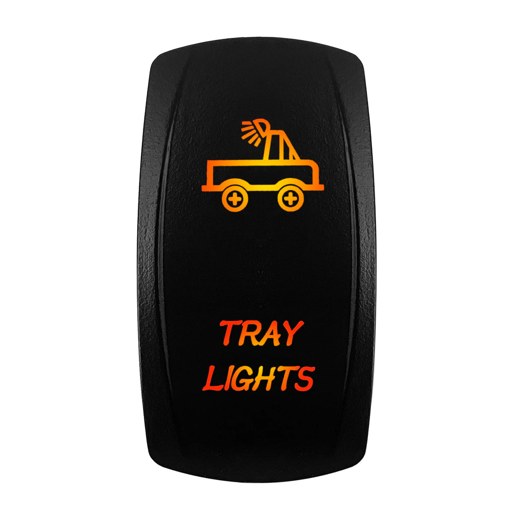 12V-24V Orange Led Rocker Switch Waterproof 20A Amber Light SPST DPDT Toggle Key for Car Boat ATV Camper Motorhome Auto Machine