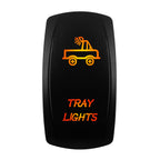 12V-24V Orange Led Rocker Switch Waterproof 20A Amber Light SPST DPDT Toggle Key for Car Boat ATV Camper Motorhome Auto Machine