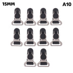 10Pcs 10/12/15/18MM Metal Adjust Buckle For Corset Leg Garter Belt Clip Hook Suspender Ends Buckles Hosiery Stocking Grips