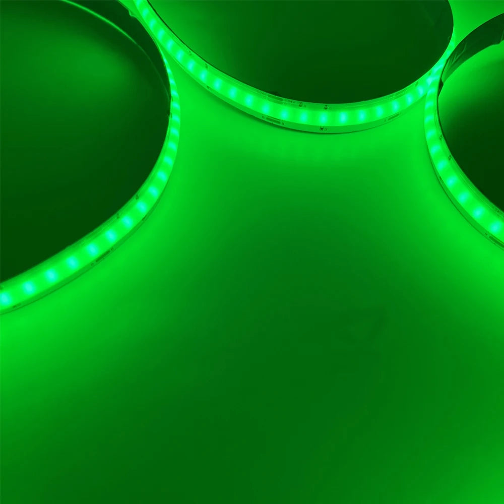 Tuya Wifi Smart FCOB RGBCCT LED Light Strip 6Pin 12mm DC24V RGB CW WW FOB Flexible COB Linear Lights Dimmable Room Kitchen Decor