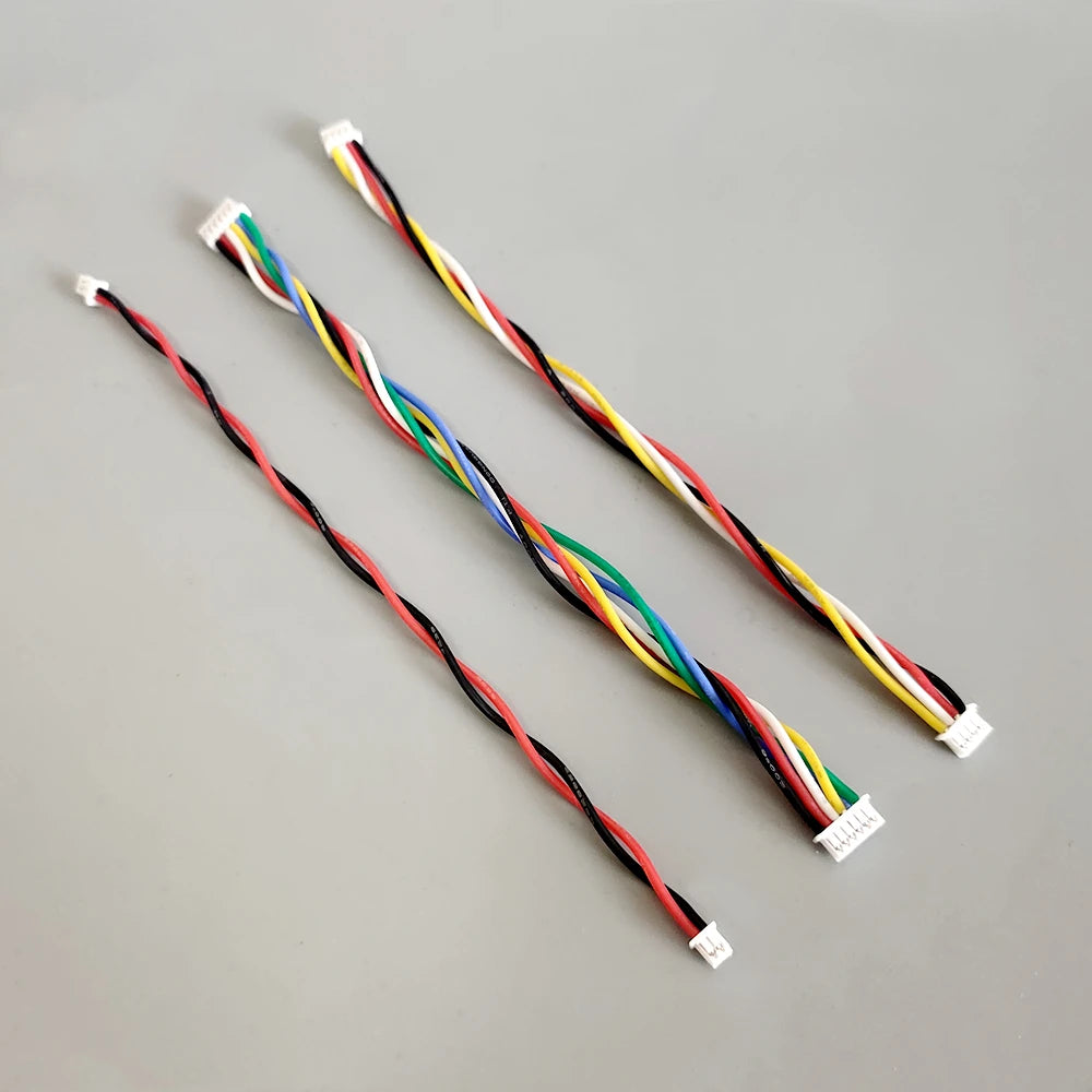 Mini JST MX 1.25mm Pitch Connector Kit 2-10 Pin Female Housing with Pre-Crimped 28AWG Silicone Wire Cable